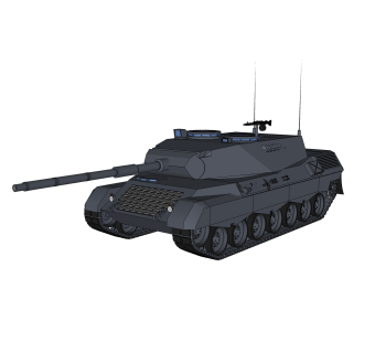 德国Leopard豹1主站坦克su模型，坦克草图大师模型下载