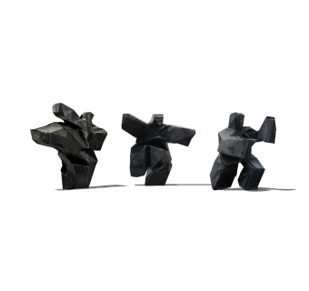 现代雕塑草图大师模型，雕塑sketchup模型下载