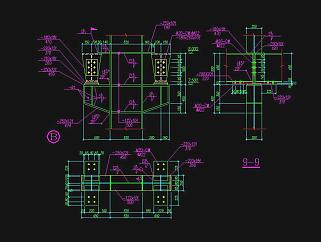 钢结构施工图常用节点大样图纸设计，钢结构节点CAD建筑图纸下载