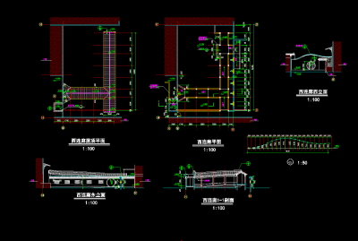 西连廊平立剖面图.png