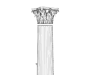 希腊<em>科林斯</em>罗马柱草图大师模型，柱子sketchup模型下载