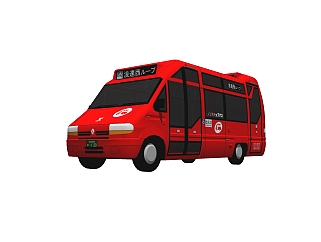 现代巴士<em>客车</em>免费su模型，巴士sketchup模型下载