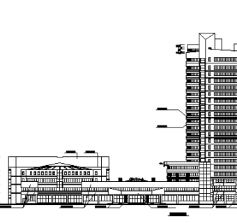 二十二层特色大酒店建筑方案