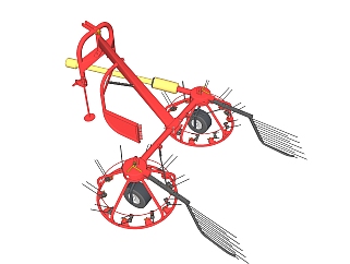 现代农用机械草图大师模型，农用机械sketchup模型下载