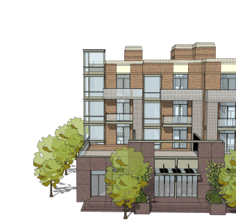 现代独栋别墅草图大师模型下载，独栋别墅sketchup模型