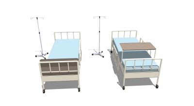 病床sketchup模型，病床skp模型，病床su素材下载