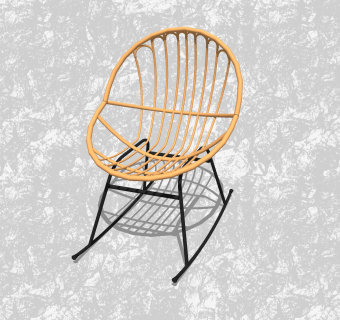 现代创意小座椅su模型，时尚镂空休闲椅草图大师模型下载