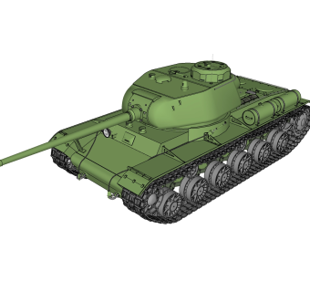 苏联KV-85重型坦克su模型,苏联KV-85重型坦克sketchup模型下载