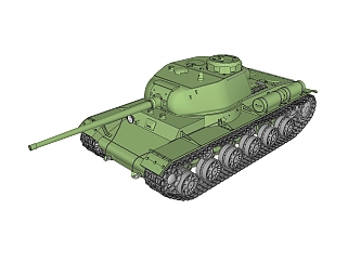 苏联KV-85重型坦克su模型,苏联KV-85重型坦克sketchup模型下载
