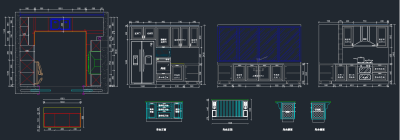 原创全屋定制板式家居标准柜体CAD图库，标准橱柜CAD图纸下载