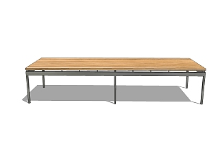 北欧桌子skp模型，桌子草图大师模型下载
