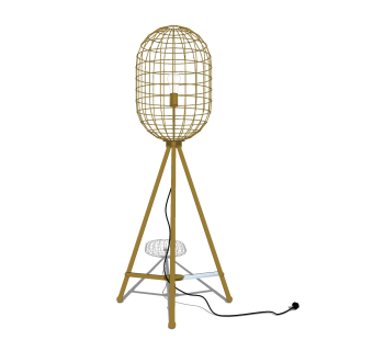 现代创意吊灯落地灯草图大师模型，创意吊灯落地灯sketchup模型免费下载