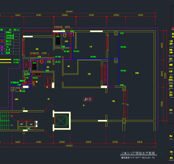 高档小区样板房全套CAD图库，样板房CAD施工图纸下载