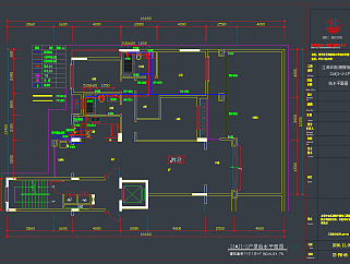 高档小区样板房全套CAD图库，样板房CAD施工图纸下载