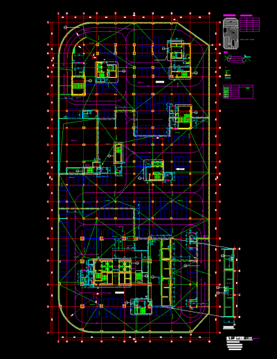 商业综合楼建筑施工图，商业综合楼CAD施工图纸下载