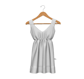 现代女士服装SU模型下载，服装草图大师模型