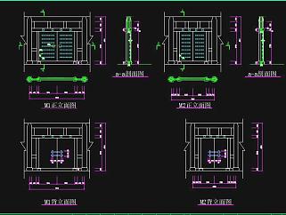 护国寺CAD图纸，寺庙CAD施工图下载