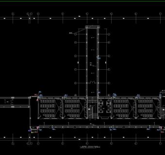 四层框架结构教学楼建筑给排水施工图CAD图纸