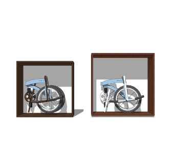 现代儿童单车玩具草图大师模型，玩具su模型下载