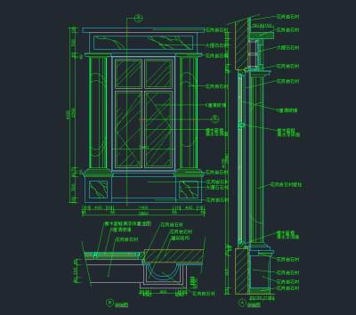 建筑CAD常用图库，墙柱CAD施工图纸下载