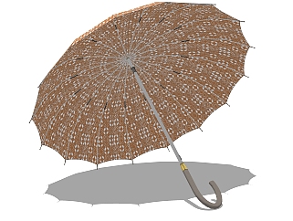 现代雨伞草图大师模型，雨伞su模型下载