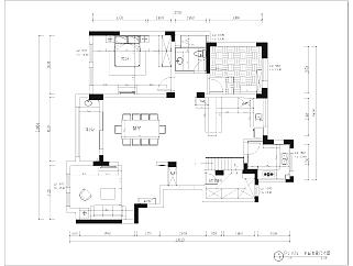 北欧别墅两层200㎡施工图CAD图纸dwg文件分享