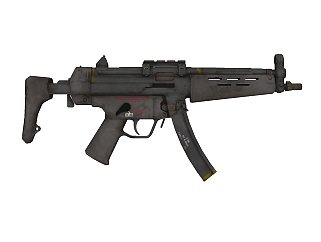 德国H&k公司MP5冲锋枪草图大师模型，冲锋枪SU模型下载·