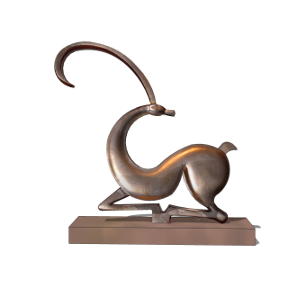 金属羚羊摆件草图大师模型,现代装饰品su模型下载