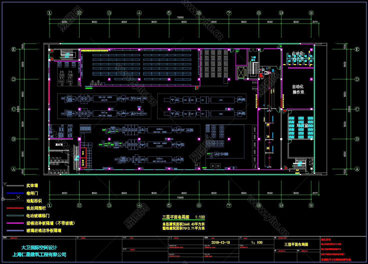 室内设计CAD平面施工图_红动网