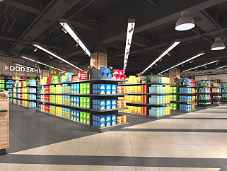 大型高档超市CAD全套施工图效果图CAD图纸，超市cad设计图纸ixaz