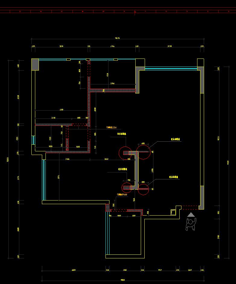 建筑图墙体的表示图片