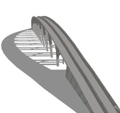 现代公路草图大师模型，公路SKP模型下载