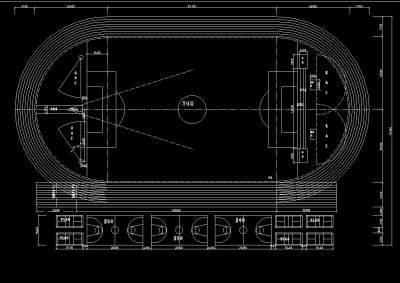 田径运动场跑道足球场铅球区跳板沙坑剖面施工图CAD图纸，运动场cad设计图纸下载(图文)