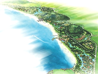 民族特色文化美丽乡村海滨风景度假村规划设计方案