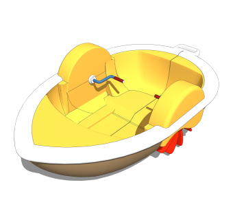 现代儿童小船玩具草图大师模型，玩具su模型下载