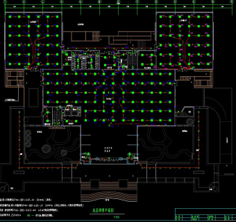 市图书馆电气施工图CAD图纸