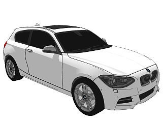 现代汽车草图大师模型，汽车sketchup模型