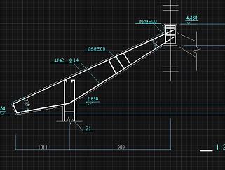 现代双亭CAD施工图，双亭CAD建筑图纸下载