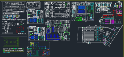 健身会所专用cad图库，健身会所CAD施工图纸下载