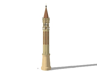 欧式塔楼草图大师模型，塔楼sketchup模型免费下载