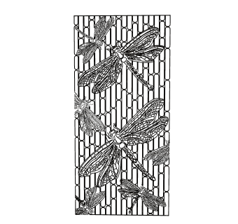 中式蜻蜓屏风免费su模型，屏风skb文件下载