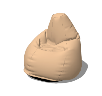 现代懒人沙发草图大师模型，懒人沙发skb文件下载