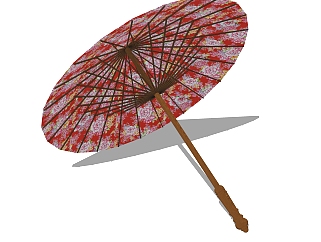 现代雨伞草图大师模型，雨伞su模型下载