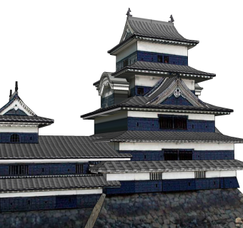 日式城堡草图大师模型下载、日式城堡su模型下载