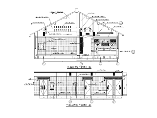 餐饮空间餐厅设计CAD施工图