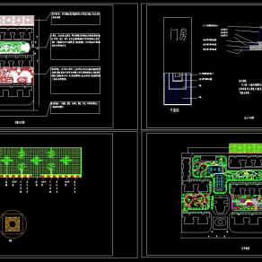 63套小区规划绿化环境绿化CAD平面图库CAD图纸