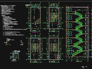 工业厂区宿舍楼建筑图施工图CAD图纸下载