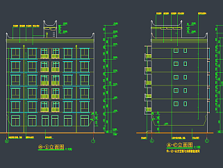丹巴县某六层框架商住宅cad施工图下载、六层框架商住宅dwg文件下载