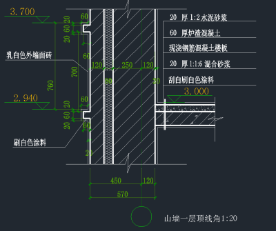 砖围墙构造详图CAD施工图，砖围墙CAD建筑图纸下载