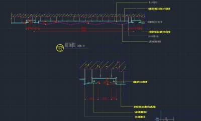 二层<a href=https://www.yitu.cn/sketchup/diantizoulang/index.html target=_blank class=infotextkey>走廊</a><a href=https://www.yitu.cn/su/7458.html target=_blank class=infotextkey>吊顶</a>剖面图.jpg